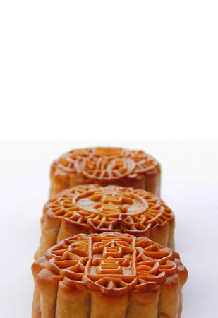 Mooncake Mid-Autumn Festival for Dessert Concept. Appreciate the full moon and various cultural activities significantly. The Celebration of Chinese Heritage.の写真素材