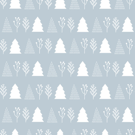 Christmas pattern on a gray backgroundのイラスト素材