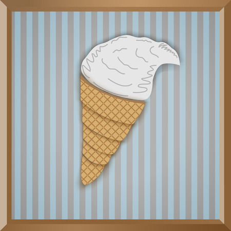 Paper icecreamのイラスト素材