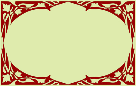 Frame Art Nouveau. Vector illustration.のイラスト素材