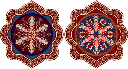 Vector design elements in a traditional Oriental style.のイラスト素材