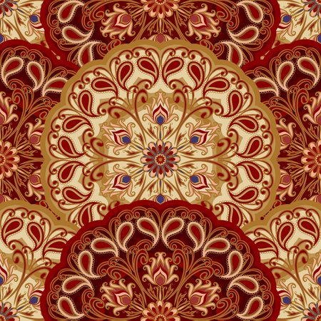Vector seamless pattern of mandalas.のイラスト素材