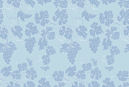 Vector repeating pattern with vines in vintage style.のイラスト素材