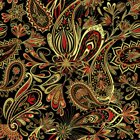 Seamless pattern in ethnic traditional style.のイラスト素材