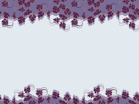 Vector seamless pattern background with vines in vintage style. Can be used for labels, invitations, greetings, posters, leaflets.のイラスト素材