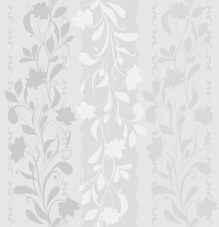 Abstract vintage pattern with decorative flowers, leaves and Paisley pattern in Oriental style.のイラスト素材