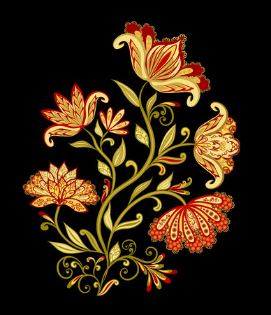 Bouquet of fantastic flowers.のイラスト素材