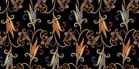 Seamless pattern in ethnic traditional style.
