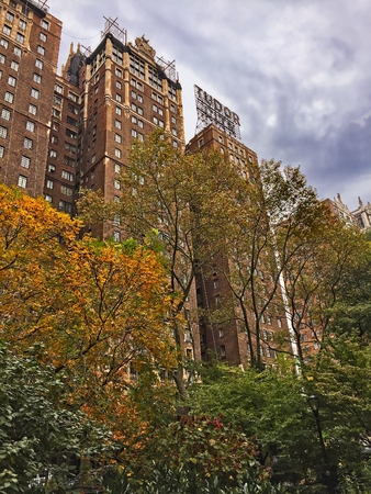 Classic buildings of New Yorkの写真素材