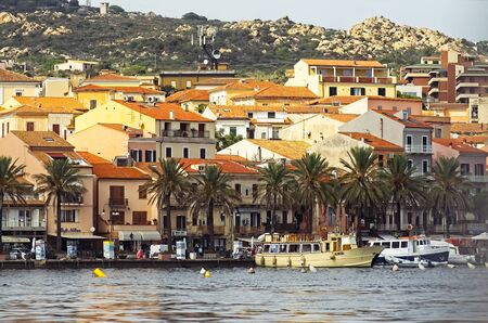 LA MADDALENA, ITALY - SEPTEMBER 18, 2019: Coast line from the seaのeditorial素材