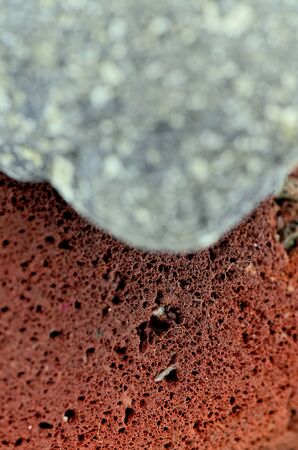 Heap of coloured volcanic rocks. Sign of balance.