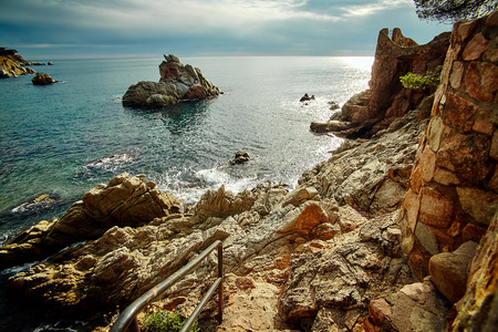 Coast of Lloret de Marの写真素材