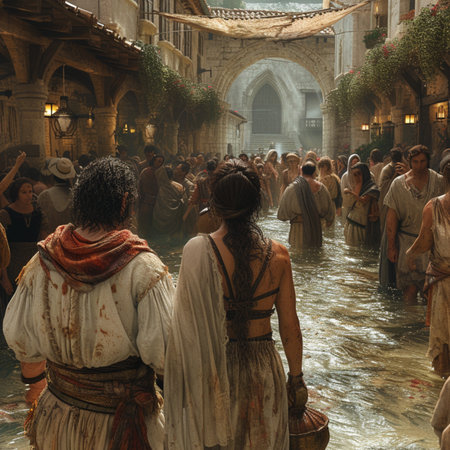 The holy week of Shabbat in the old city of Jerusalem,Generative AIの素材