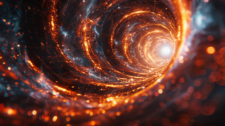 abstract fractal background a computer-generated 2D illustration, textureの素材