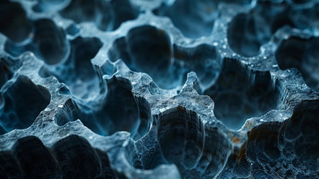Close-up view of abstract corals. 3d rendering.の素材