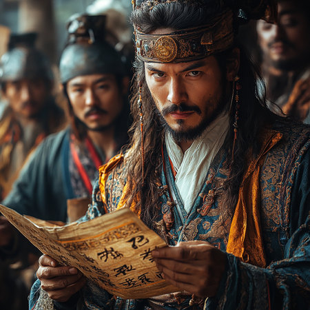 Portrait of a Hindu priest reading the holy book in the streets of Mumbai.の素材