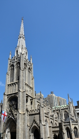 View of Grace Church in Greenwich Village, NY