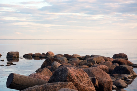 Evening at the seaの写真素材