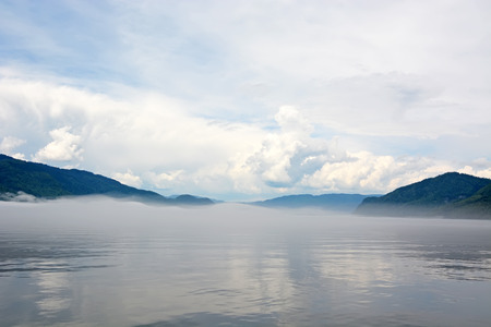 Teletskoye lakeの写真素材