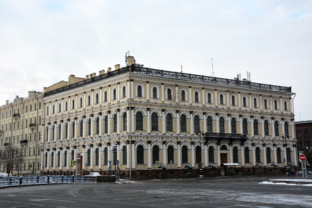 Old house building in the Saint-Petersburg, Russiaのeditorial素材