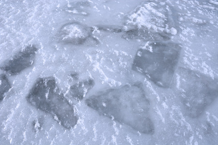 Ice and snow. Picture can be used as a background