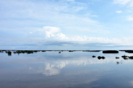 Sea at the evening at the summer season