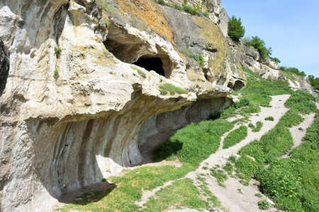 Cave town Chufut-Kale at Bakhchisarai, Crimeaのeditorial素材
