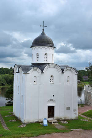 Staraya Ladoga. Russia. Ancient St. George's Cathedralの写真素材