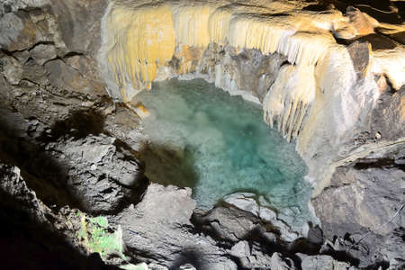 New Athos Cave, Abkhazia, small underground lake