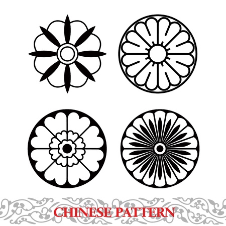 Chinese Patternのイラスト素材