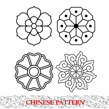 Chinese Patternのイラスト素材