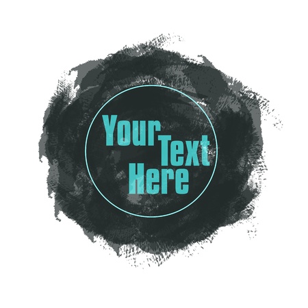 Brush stroke circle texture with space for your text or buttons  eps10 のイラスト素材