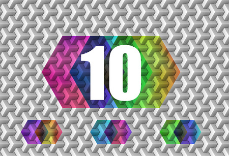 Vector: Gradient color on white geometric texture seamless background for your text or mark.のイラスト素材