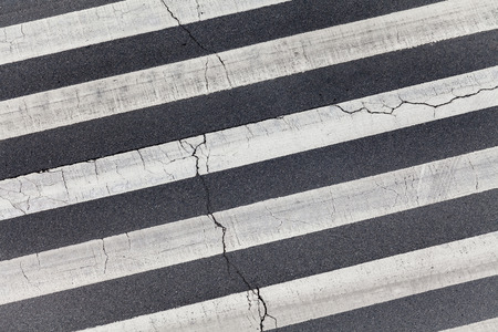 Zebra crossing by top view