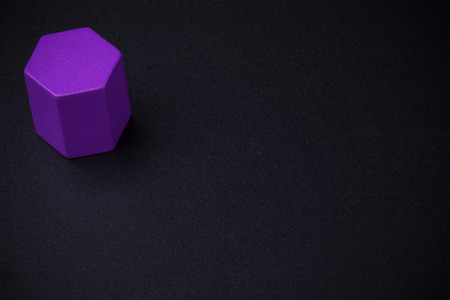 Geometry blocks on blackboardの写真素材