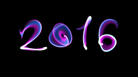 2016 Happy New Year by fire