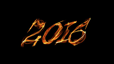 2016 Happy New Year by fire