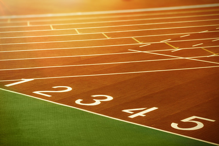 Starting lane of running track