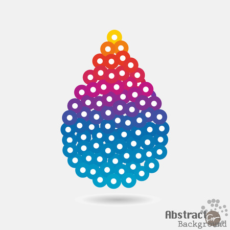 colorful drop sign symbolのイラスト素材