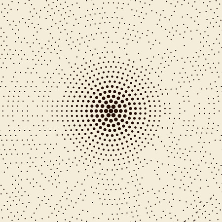 abstract dotted halftone radial pattern background.のイラスト素材