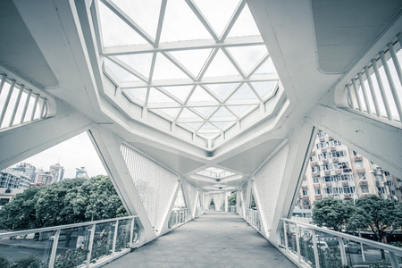 Footbridge in the Central district.のeditorial素材