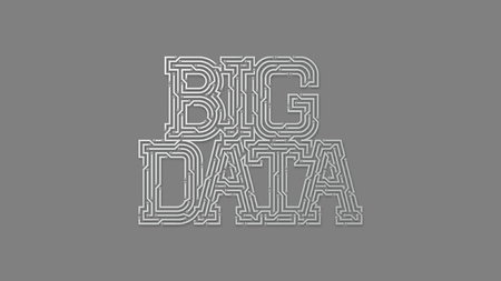 The word big data concept of circuit board