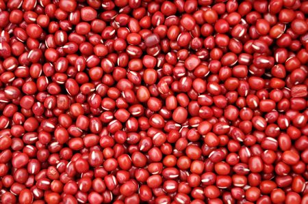   Composed of a lot of red beans red background                              の写真素材