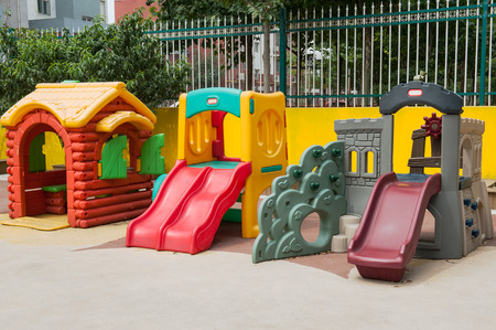 colourful children playgroundの写真素材