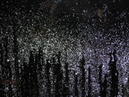 rain drops on glassの写真素材