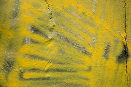Colorful spray painted wall in a cityの写真素材
