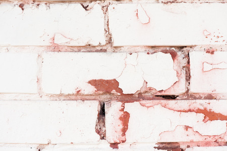 close up texture of old painted brickの写真素材