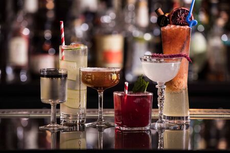 Collection of Craft Cocktailsの写真素材