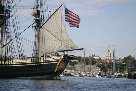 Friendship of Salem sails off of Gloucester - The Friendship of Salem is a National State Park and...