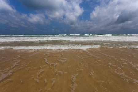 Surf and sea on Karon Beach, Phuket, Thailand.の写真素材